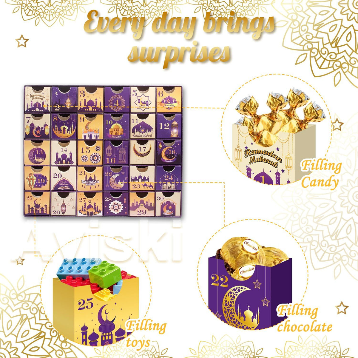 Ramadan Advent Calendar - Purple