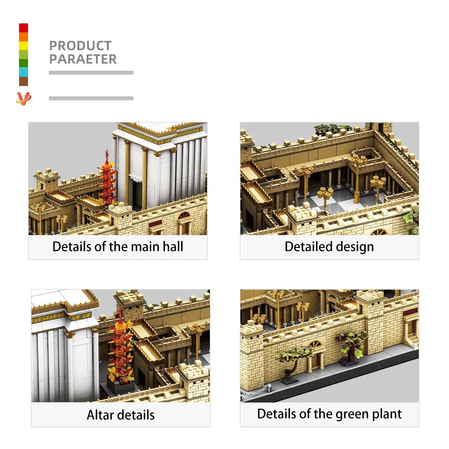 Temple of Jerusalem Building Blocks Set