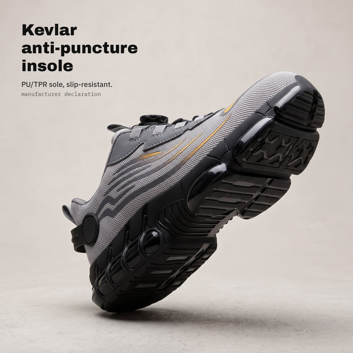 Kevlar anti-puncture insole and PU/TPR sole — SZYCHTA PRO AIR Grey