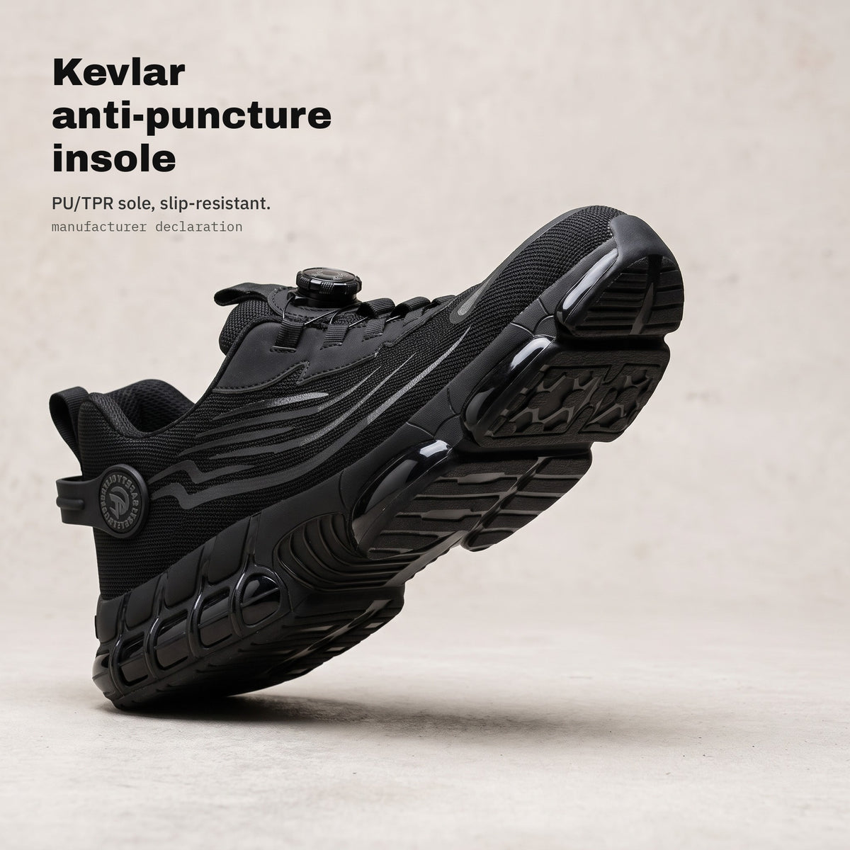 Kevlar anti-puncture insole and PU/TPR sole — SZYCHTA PRO AIR Black
