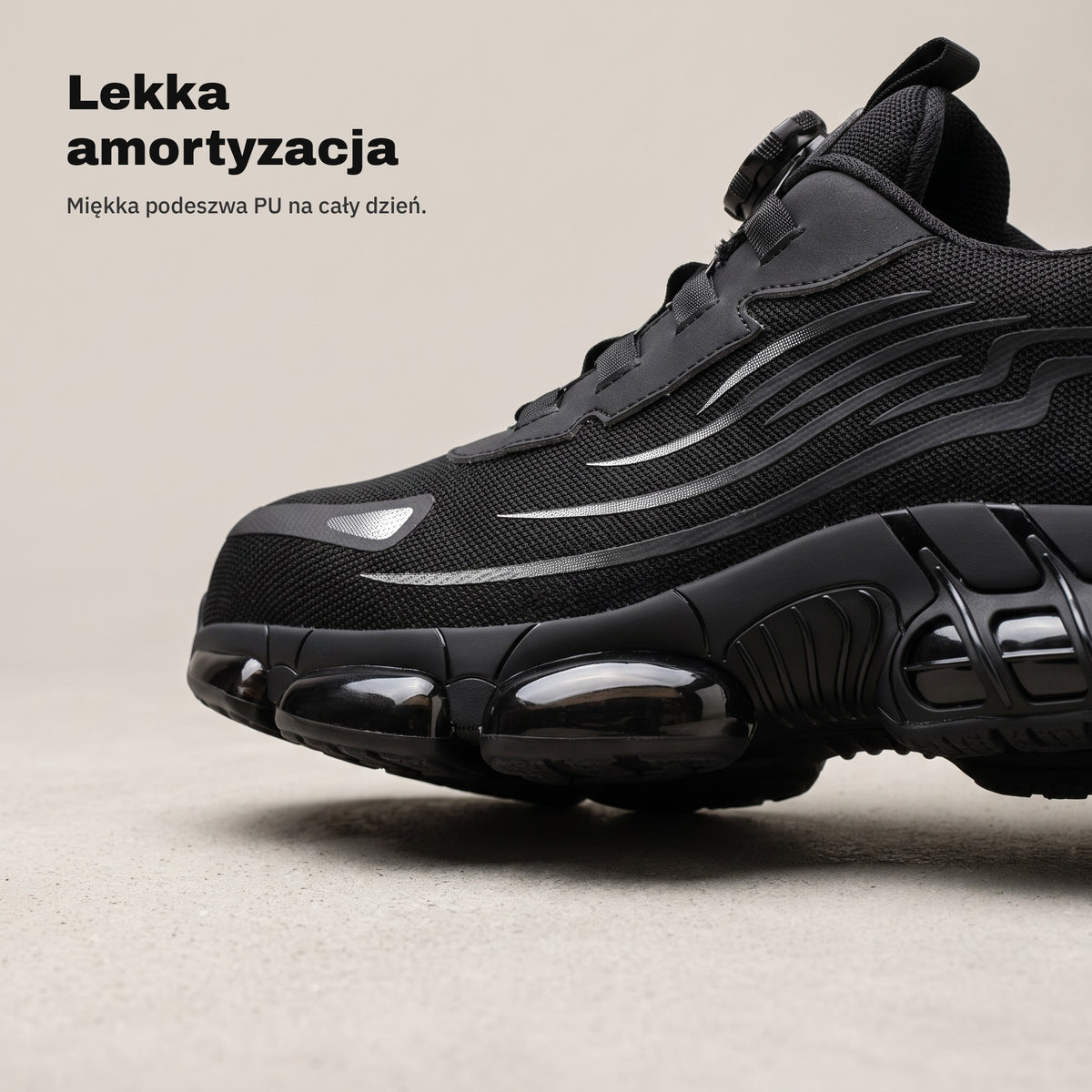 Lekka amortyzacja — podeszwa SZYCHTA PRO AIR Czarny