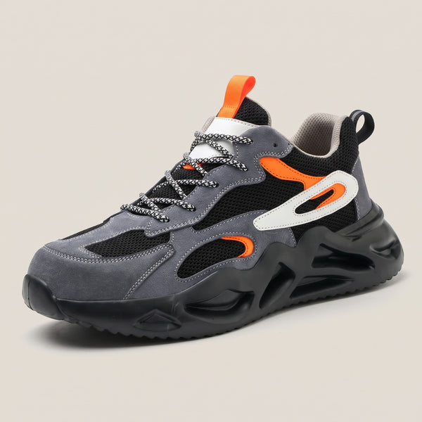 Skórzane buty robocze TITAN czarne — widok 3/4